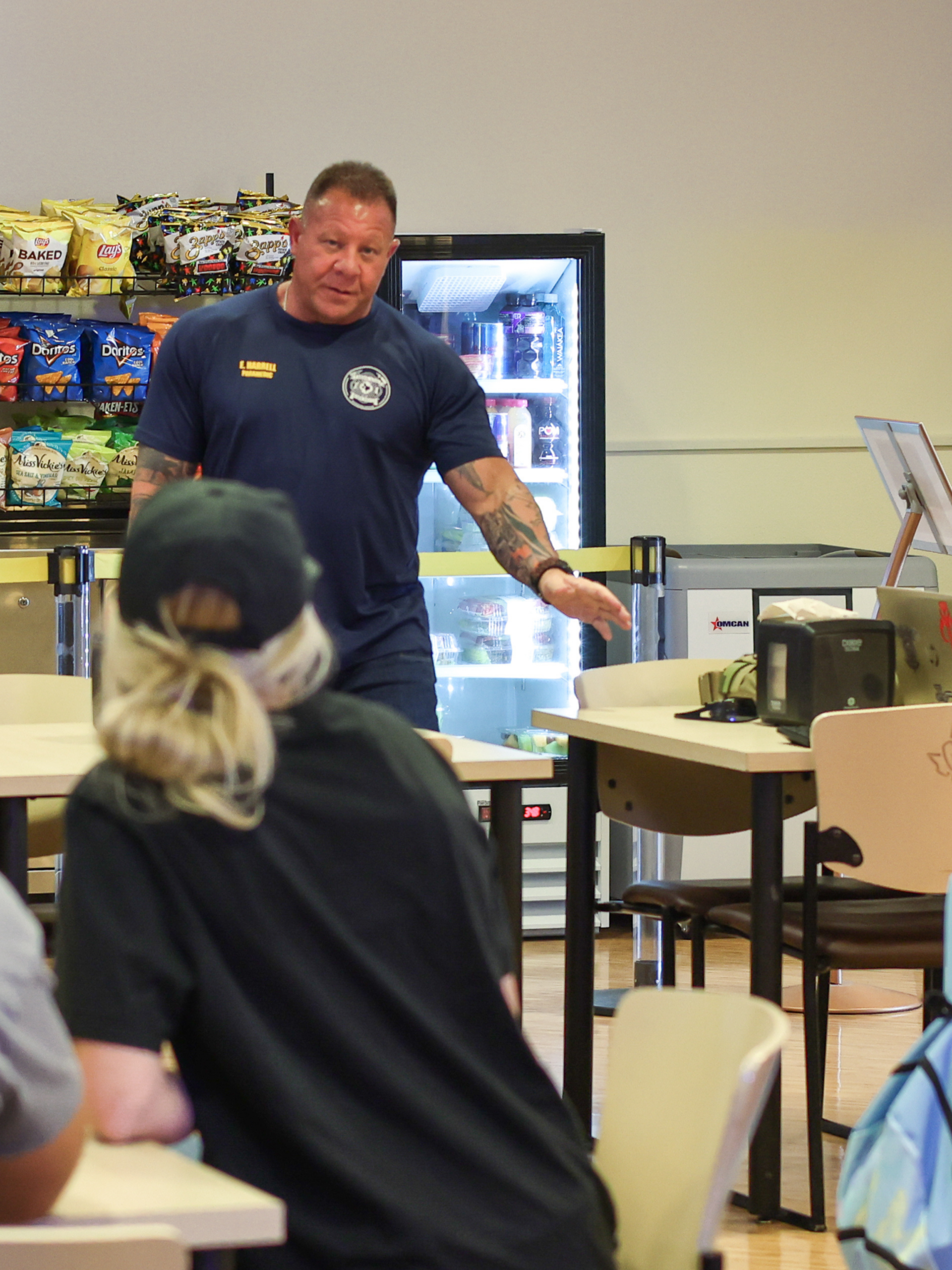 Martin County EMS staff providing emergency education in the community
