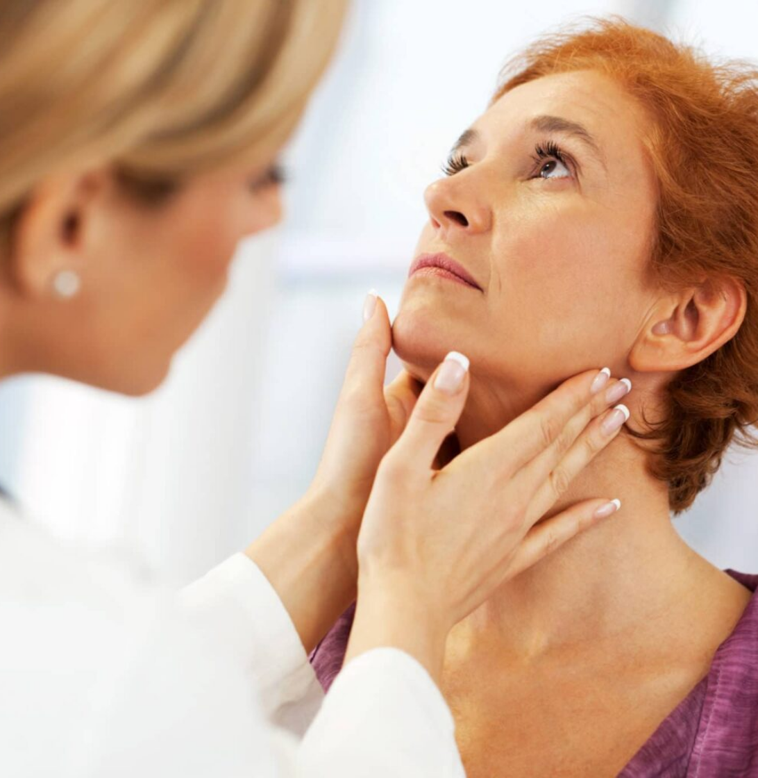 Express Care provider evaluating a patient with a minor illness