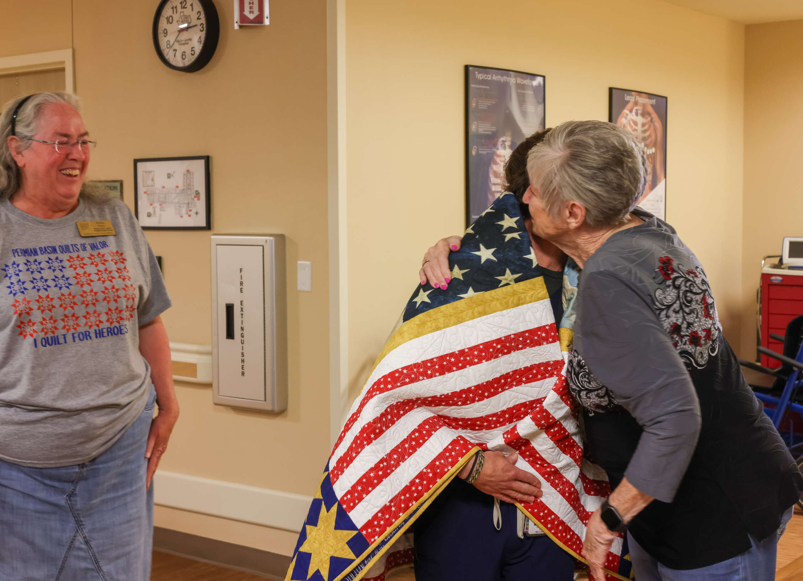 Clint with patient / Phyllis Price