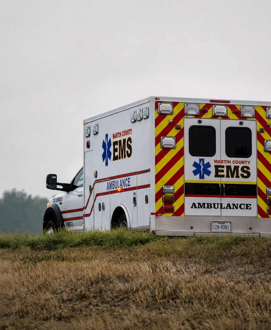 Martin County Hospital District EMS responding to an emergency