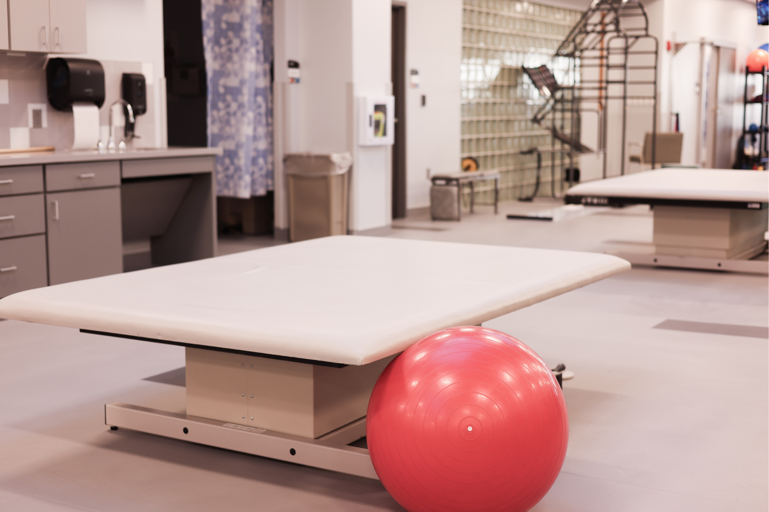 Physical therapy treatment area