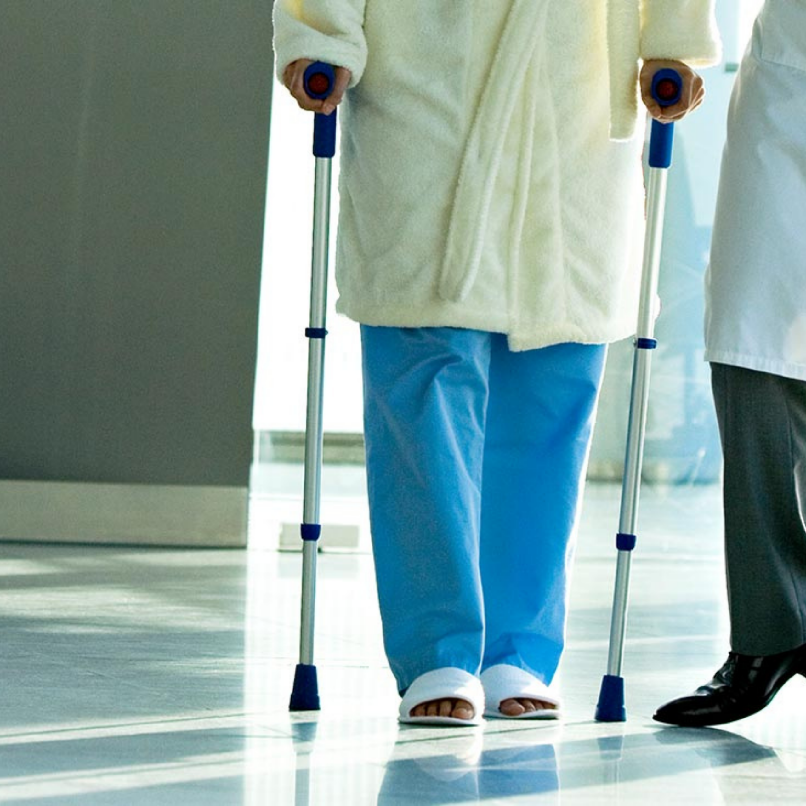 Patient participating in physical therapy