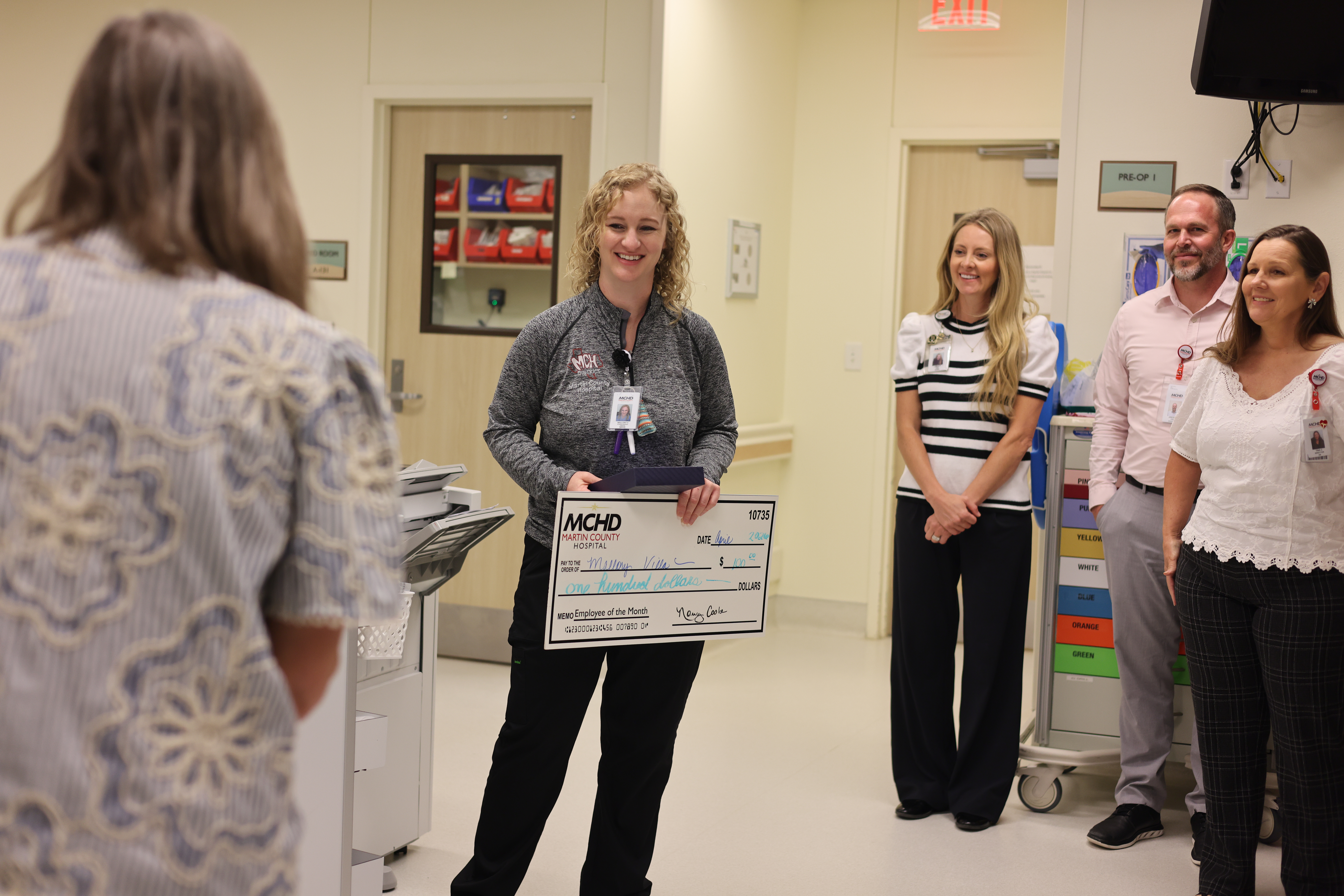 Mallory Villa being recognized by Martin County Hospital District