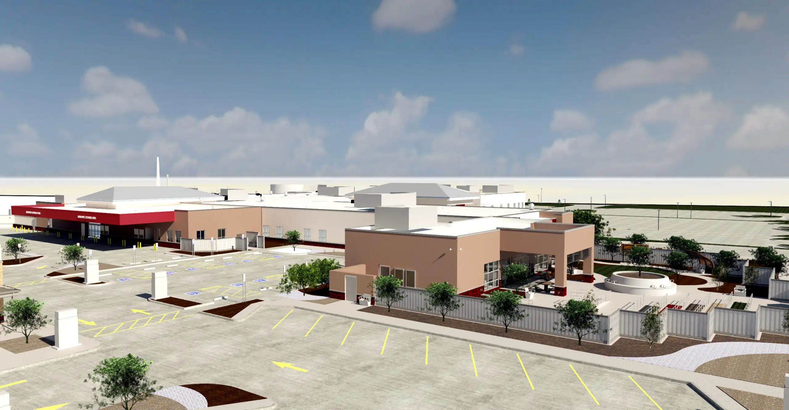 Architectural rendering of the MCHD expansion project