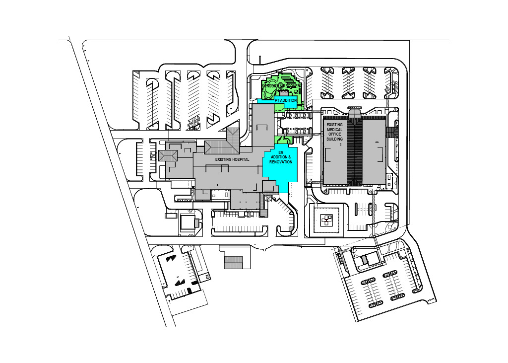 Key plan of the MCHD expansion project